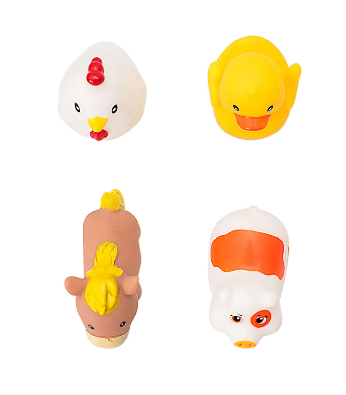 Set of 4 bath toys Olmitos | Construction vehicles