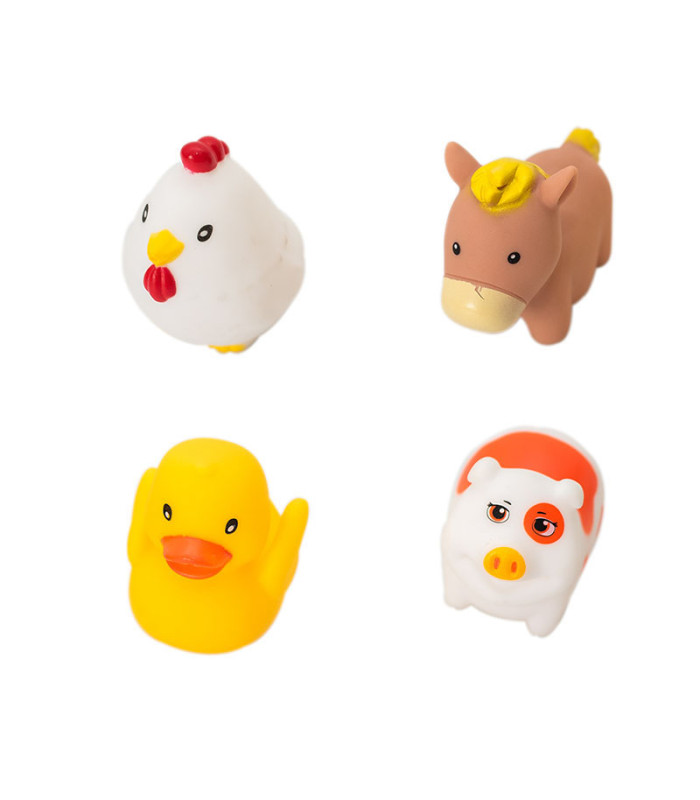 Set of 4 bath toys Olmitos | Construction vehicles