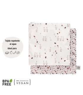 Food bag 2 pcs Lässig | Washable polyester 17x18cm