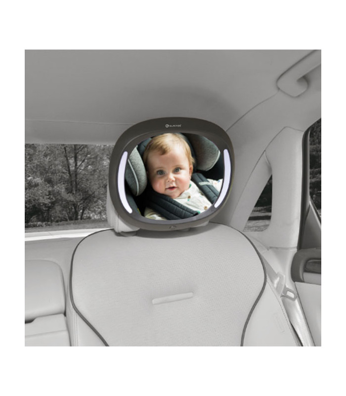LED rearview mirror with remote control Olmitos | dual light 30x25 cm