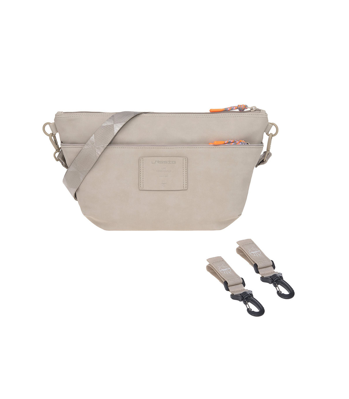 Buggy bum bag Lässig vegan neon details fanny pack 36x13x19cm