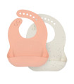 Silicone bib 2 pcs Lässig