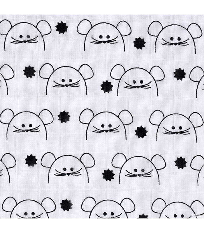 Pack of 2 cotton muslin 120x120 Lässig | Pre-washed PETA Vegan swaddle