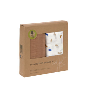 Pack 2 muslin XL animals Lässig