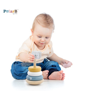 Brinquedo de argolas empilháveis PolarB