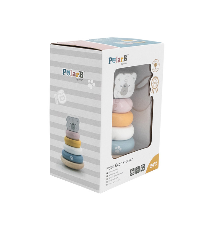 Comprar brinquedo empilhável de madeira PolarB com preço promocional.