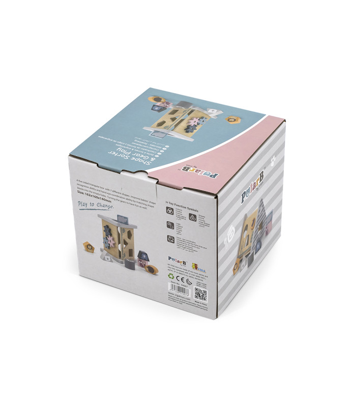 Shape learning toy PolarB | Prism 7 figures
