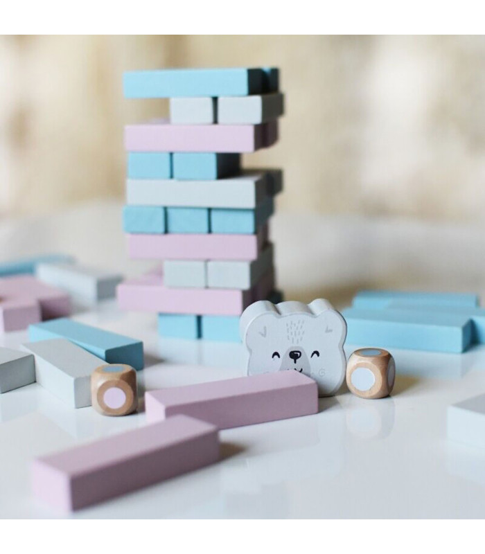 Compre o jogo de torre de blocos de madeira PolaB a um preço promocional.