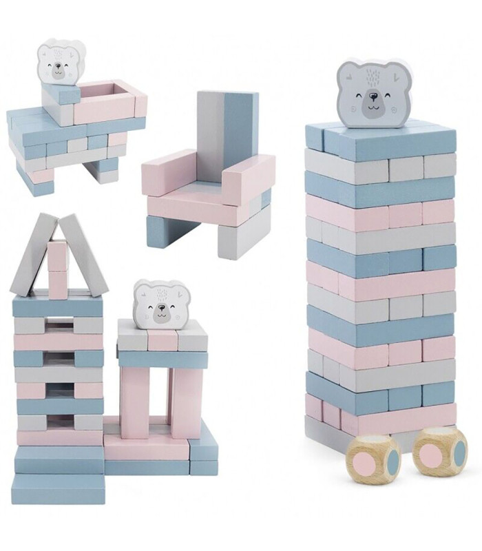 Compre o jogo de torre de blocos de madeira PolaB a um preço promocional.