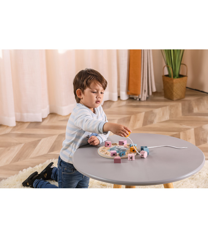 Reloj de formas de madera PolarB | Enhebrado de piezas 220mm