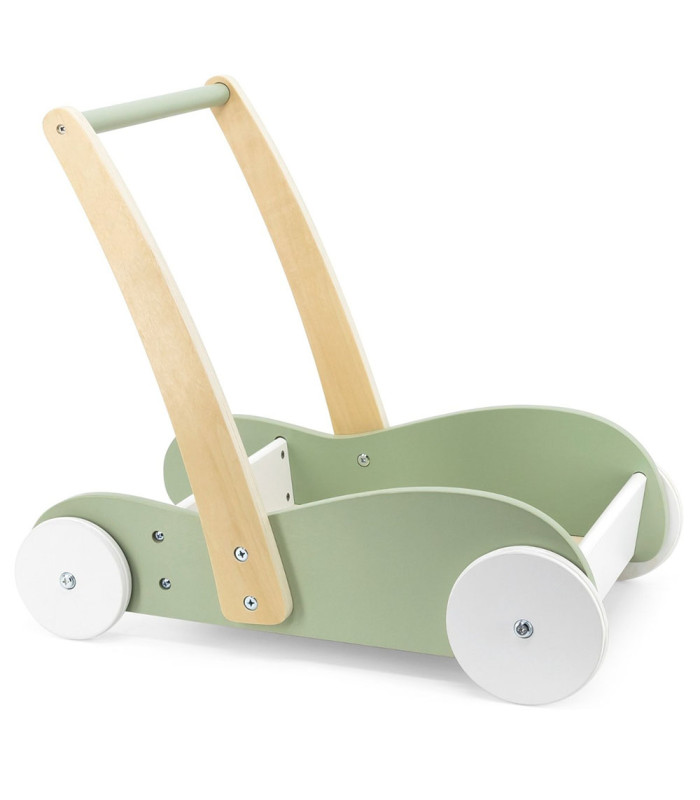 Andador Mini Mover madera polarB | Ruedas de goma y almacenaje