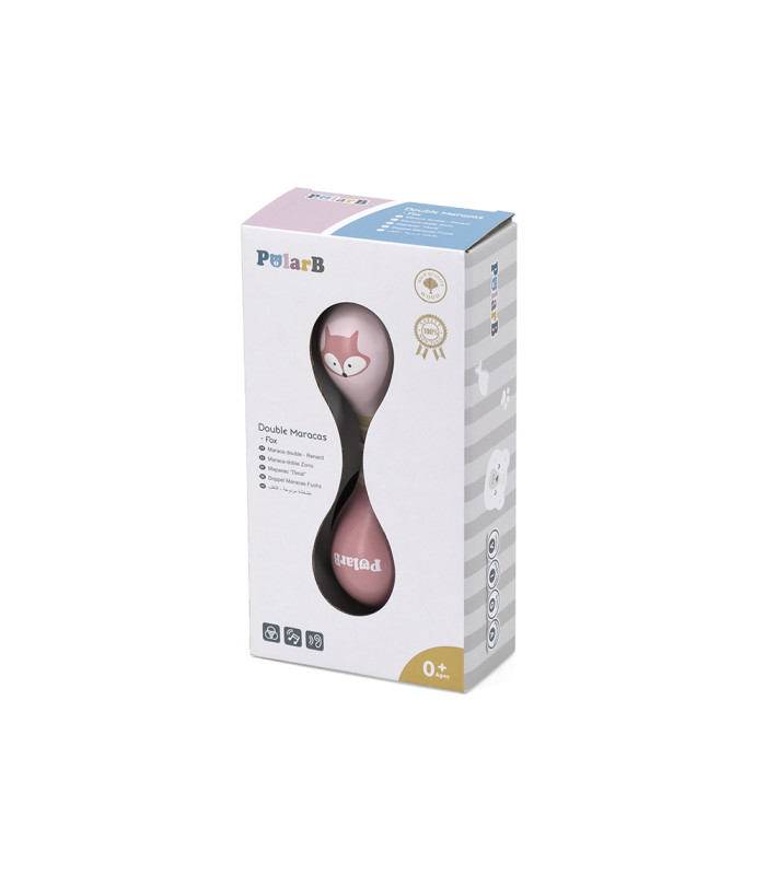 Maraca infantil de madera PolarB | Instrumento rítmico de 145mm