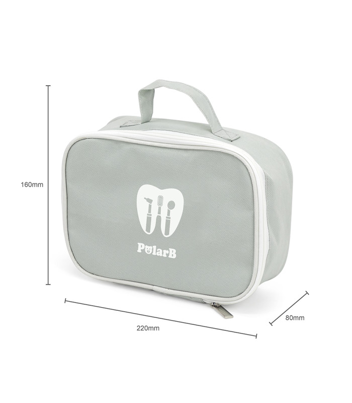 Set dentista madera PolarB | Kit odontología con maletín gris