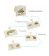 Fabric and texture book Olmitos | Mirror and teething ring