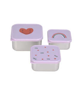 Comprar Snackbox 3 peças em aço inoxidável Lässig a um preço promocional.