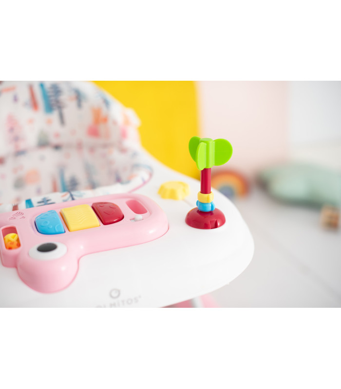 Andador bandeja actividades Olmitos | Asiento acolchado y música