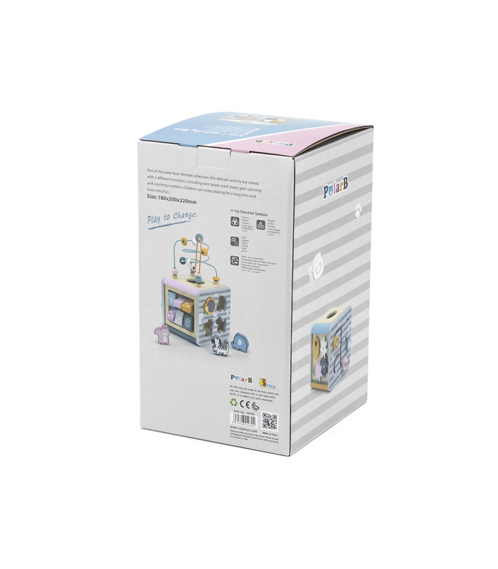 Caja actividades 5 en 1 PolarB | Cubo motricidad y lógica