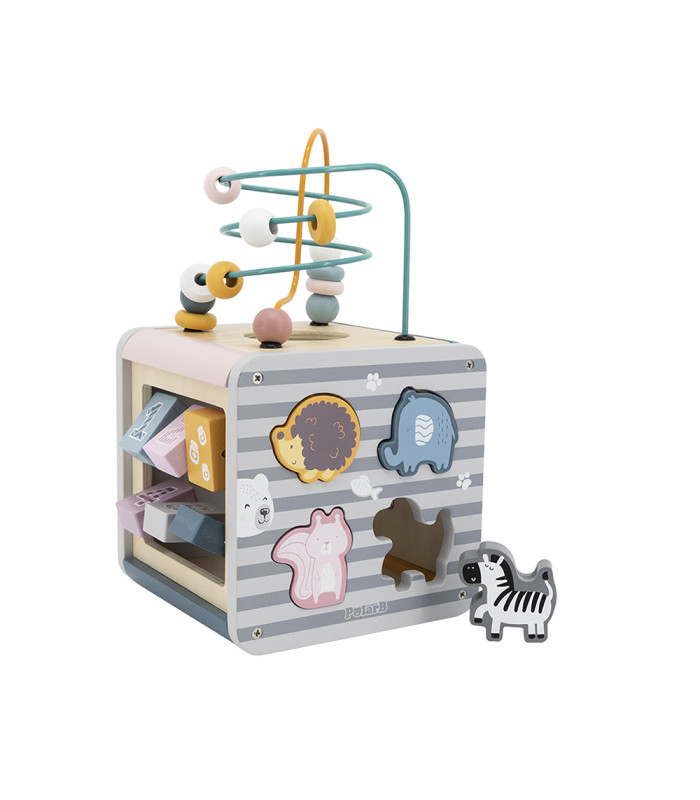 Caja actividades 5 en 1 PolarB | Cubo motricidad y lógica