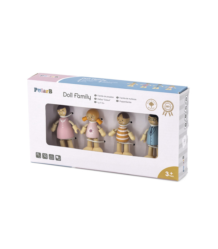 Wooden doll family PolarB