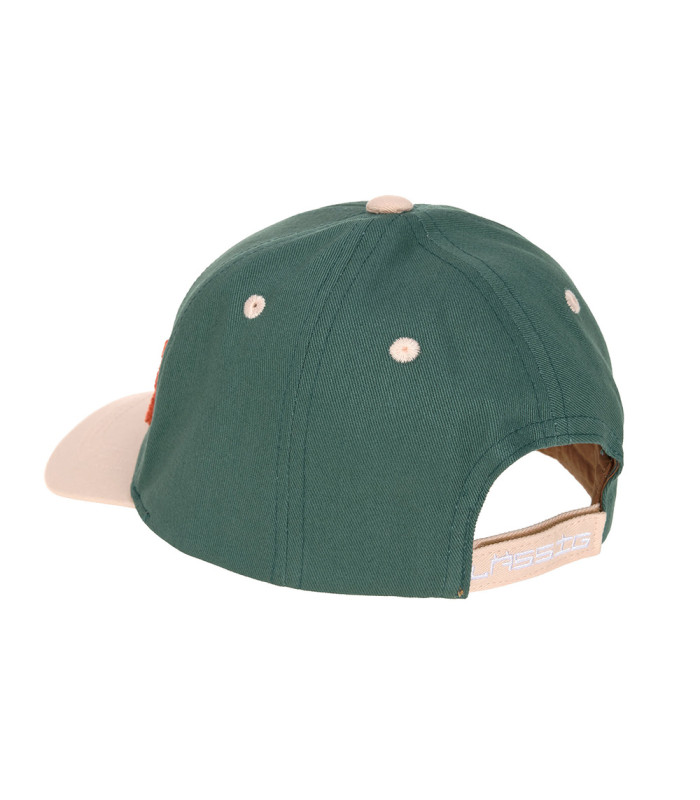 Baseball cap Casual | flexible visor beige embroidered smile