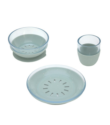 Dish set glasss silicone Lässig