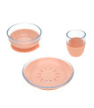 Dish set glasss silicone Lässig