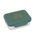Steel lunch box Lässig | 17.3cm with leakproof seal and stripes