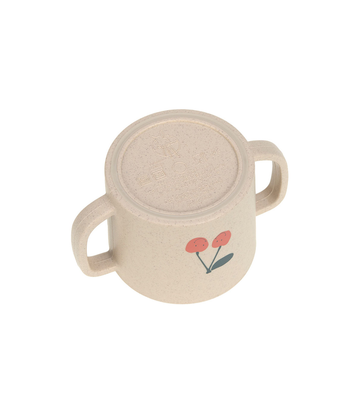 Vaso de aprendizaje celulosa Lässig | doble asa perro skater