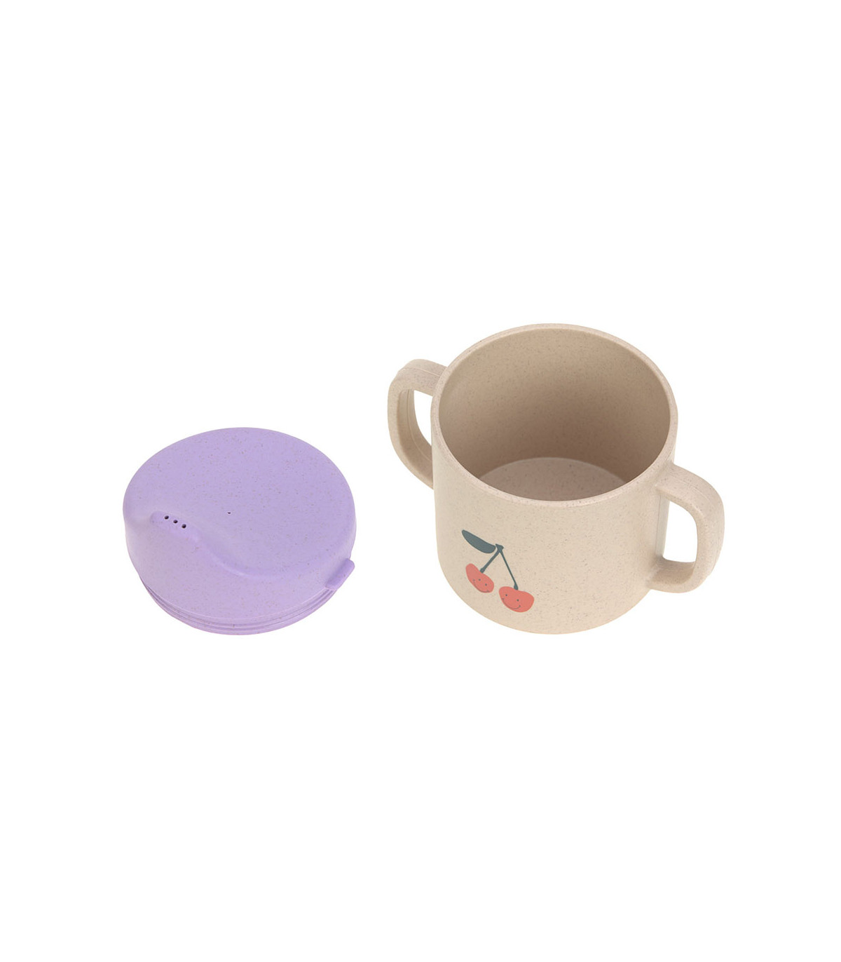 Vaso de aprendizaje celulosa Lässig | doble asa perro skater