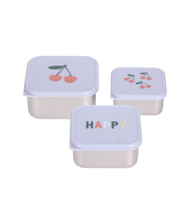 Snackbox 3pcs. Acero inoxidable Lässig