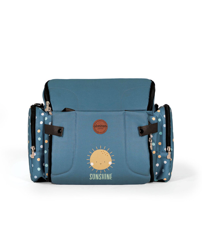 Asiento elevador mochila Olmitos | bandolera plegable 32x38x28 cm