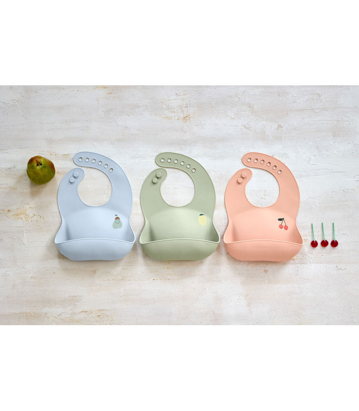 Silicone bib Lässig | Six-stage adjustable, dishwasher safe