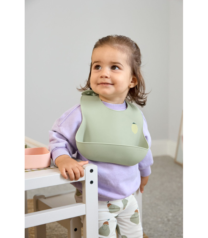 Silicone bib Lässig | Six-stage adjustable, dishwasher safe