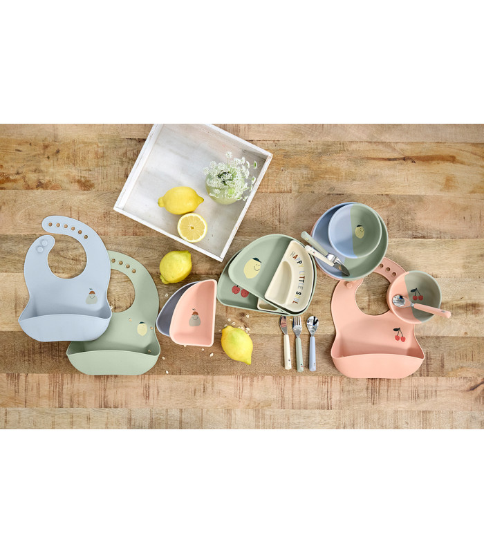 Silicone bib Lässig | Six-stage adjustable, dishwasher safe