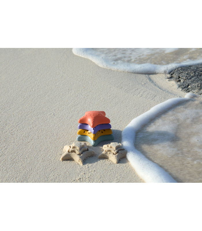 Stackable toy Lässig | Starfish stackable sieve 4 pieces