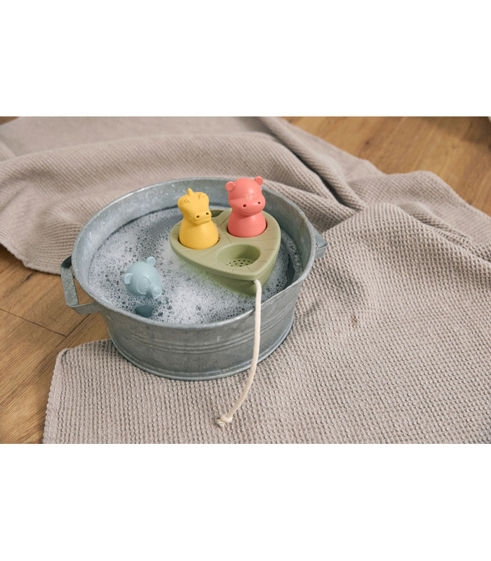 Barco de juguete Lässig | Hoja tropical 14 cm fibra vegetal trío