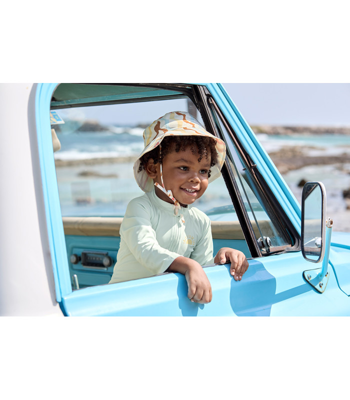Gorro reversible baño Lässig | ondas multicolor poliéster reciclado