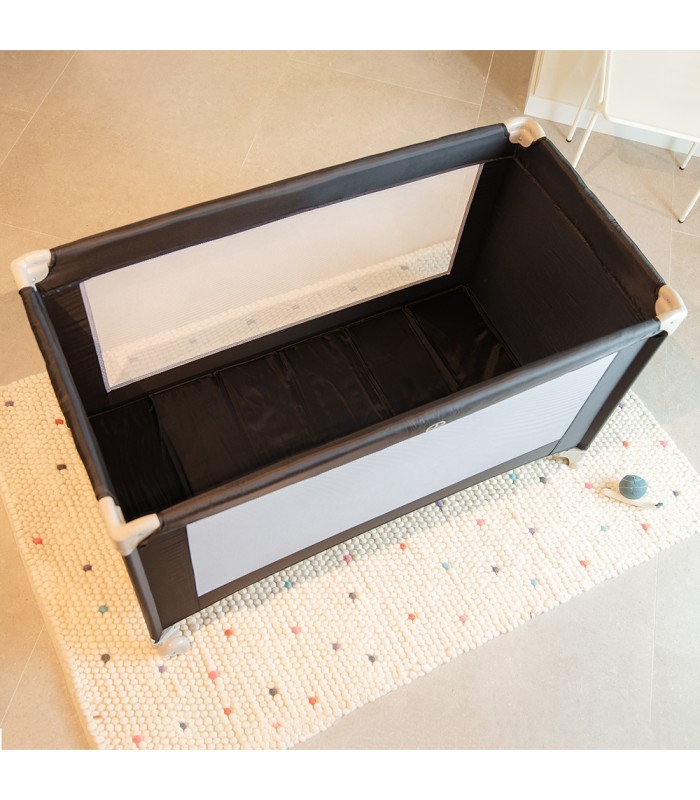 Cuna viaje básica Olmitos | Ruedas con freno y malla lateral 125x65