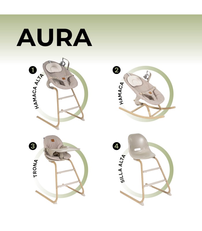 Aura 4-in-1 Hammock + High Chair Niu