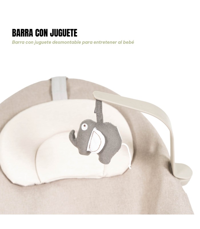 Hamaca + trona 4 en 1 Aura de Niu | Resistencia 60 kg y base curva