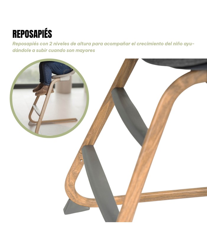 Hamaca + trona 4 en 1 Aura de Niu | Resistencia 60 kg y base curva