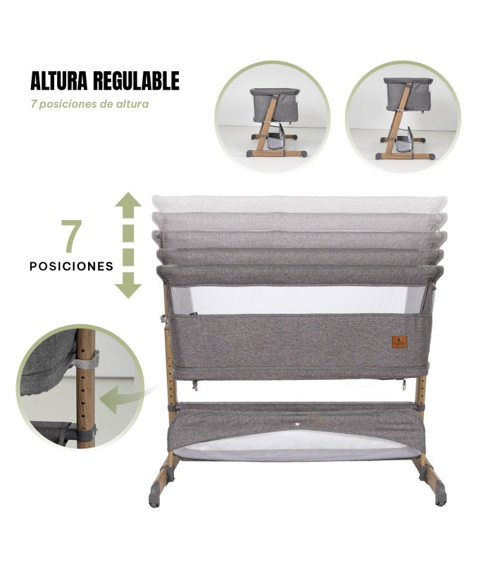 Minicuna 4 en 1 SOMNI Niu | Evolutiva 7 alturas y sofá-cama