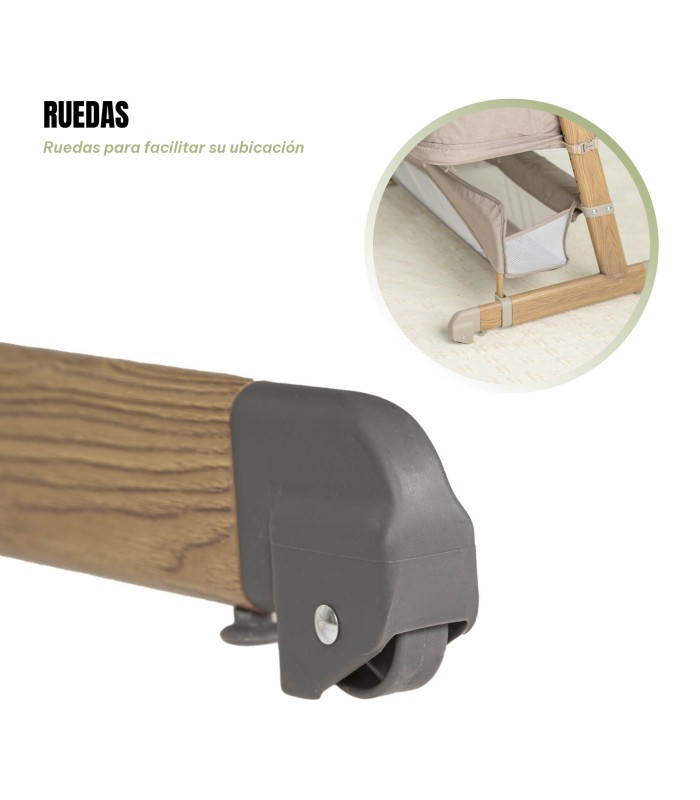 Minicuna 4 en 1 SOMNI Niu | Evolutiva 7 alturas y sofá-cama