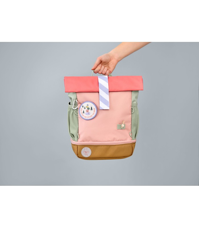 Mochila Rolltop mini Lässig | velcro ajustable mosquetón