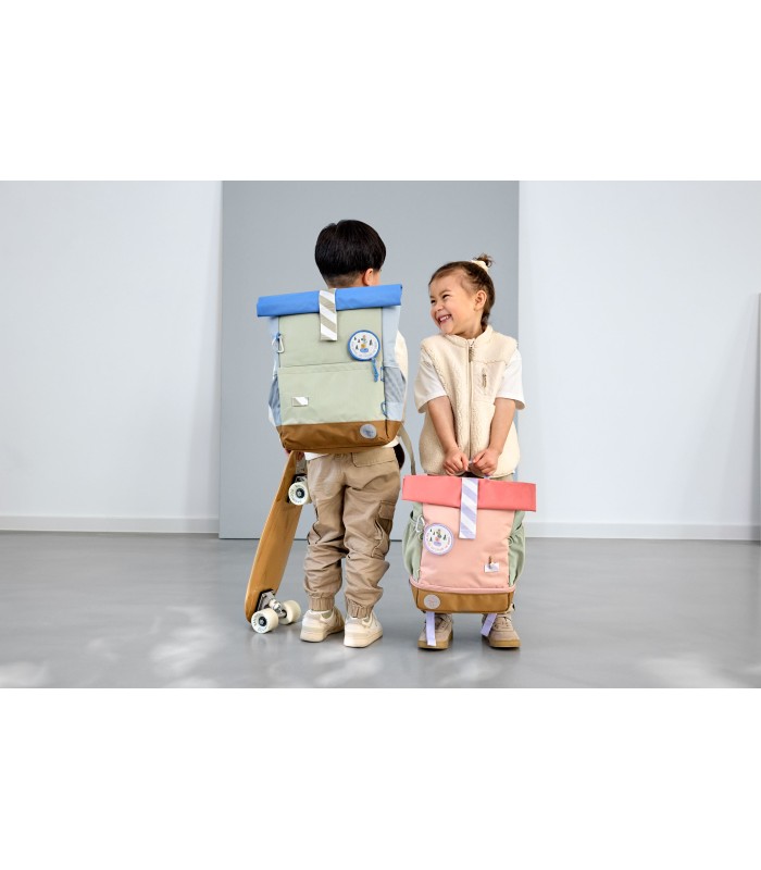 Mochila Rolltop mini Lässig | velcro ajustable mosquetón