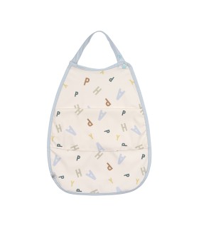 Babete médio com bolso Lässig | Alfabeto GRS 46g ajustável