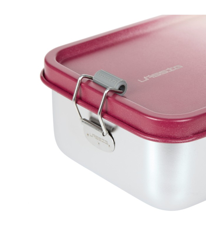 Fiambrera de acero inoxidable Lässig | Tapa bitono y clips