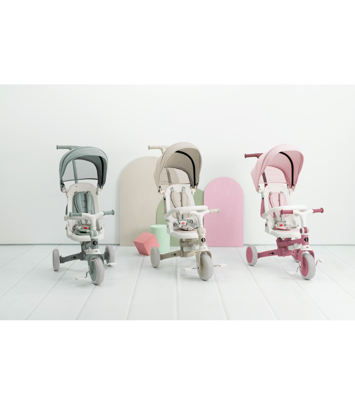 Triciclo multifunción Evol Olmitos | asiento reversible