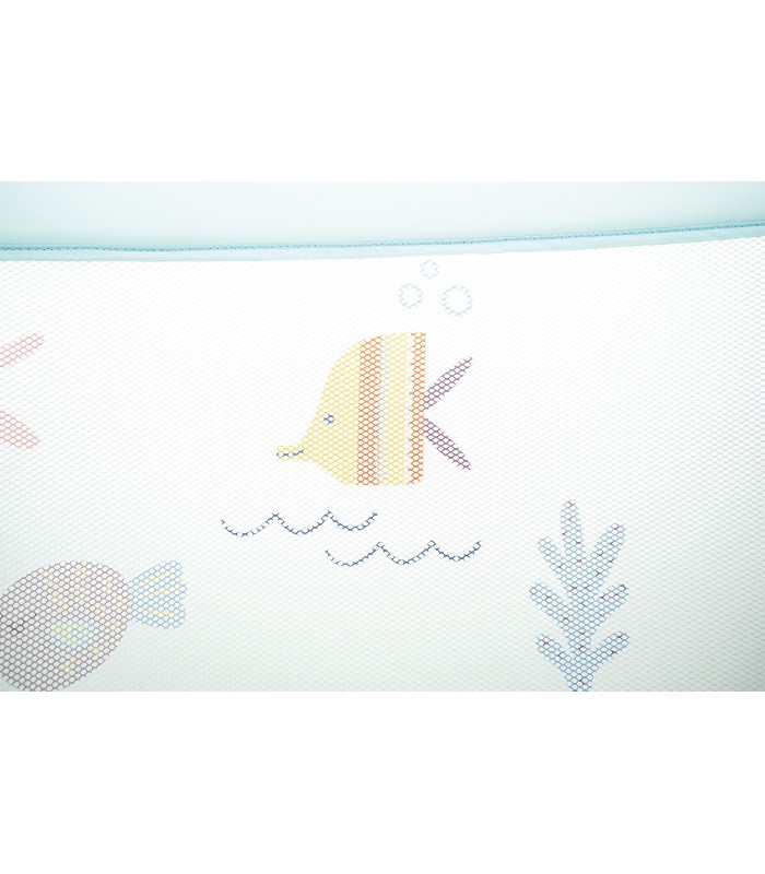 Barrera cama nido 150 cm Olmitos | Estampado Love the Sea 59,5cm altura
