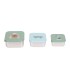 Snackbox stainless steel 3pcs. Lassig